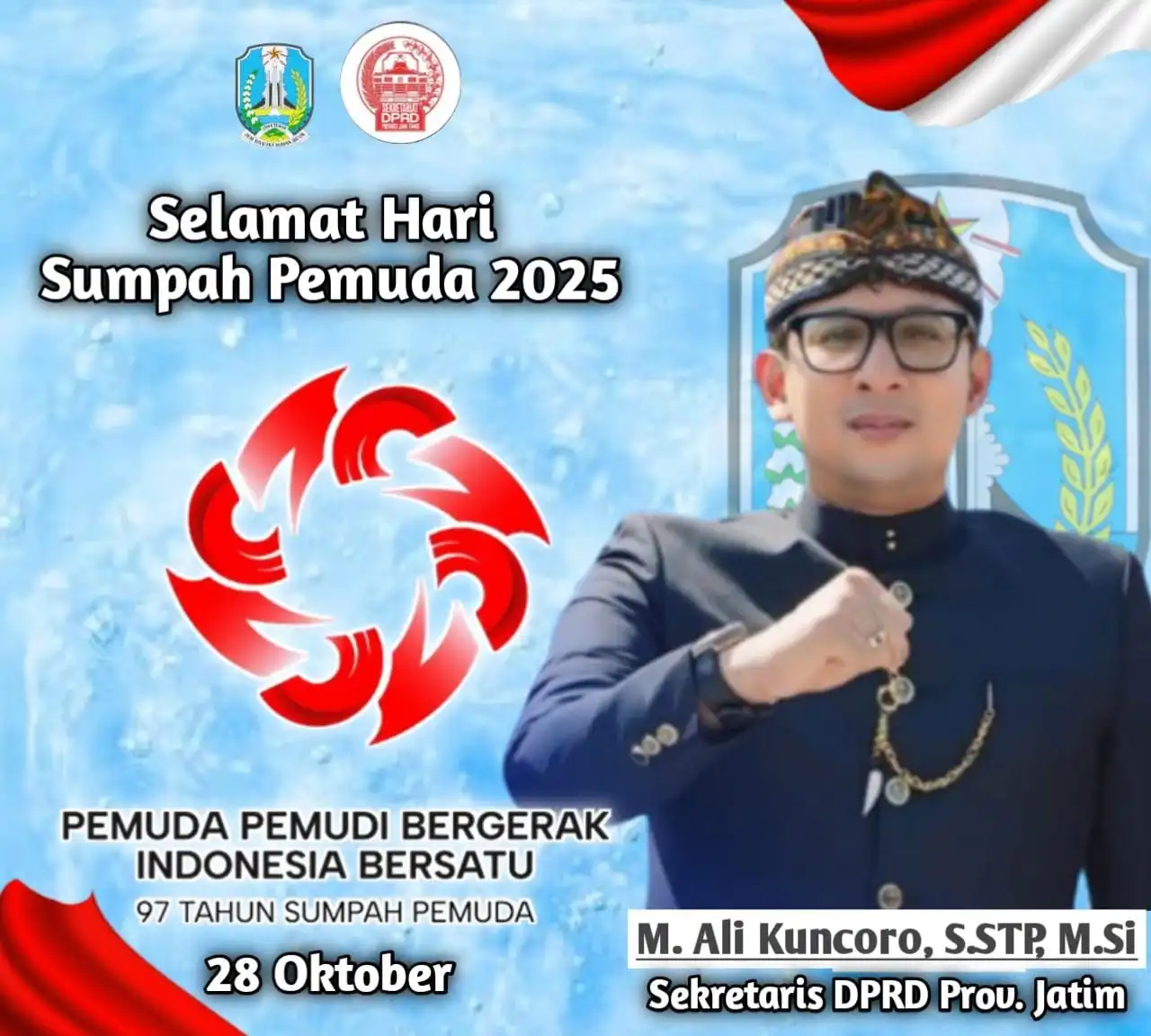 Semangat Sumpah Pemuda 2025: Sekretaris DPRD Jatim M. Ali Kuncoro Ajak Pemuda Jadi Lokomotif Kemajuan Bangsa