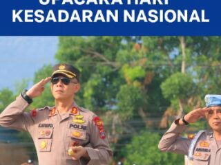 Kapolres Sigi Pimpin Upacara Hari Kesadaran Nasional, Teguhkan Semangat Pengabdian Personel