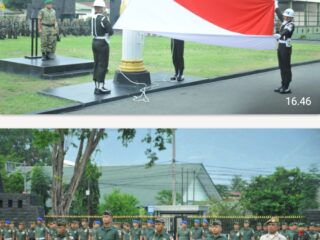 Kodam XXIII/Palaka Wira Gelar Upacara Bendera 17-an, Teguhkan Disiplin dan Semangat Pengabdian Prajurit