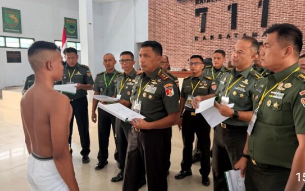 Sidang Parade Caba PK TNI AD Reguler Pria TA 2026, Kodam XXIII/Palaka Wira Laksanakan Seleksi Secara Transparan dan Objektif