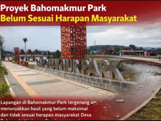 Proyek Bahomakmur Park Belum Sesuai Harapan Masyarakat