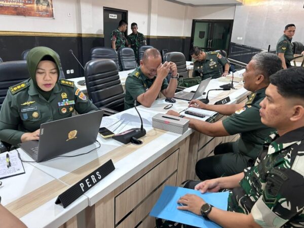 Kodam XXIII/Palaka Wira Menerima Tim Pengawasan Audit Kinerja Gelombang II TA 2026