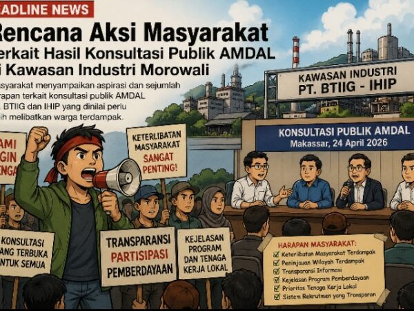 Aspirasi Masyarakat Terkait Konsultasi Publik AMDAL di Kawasan Industri Morowali Jadi Sorotan